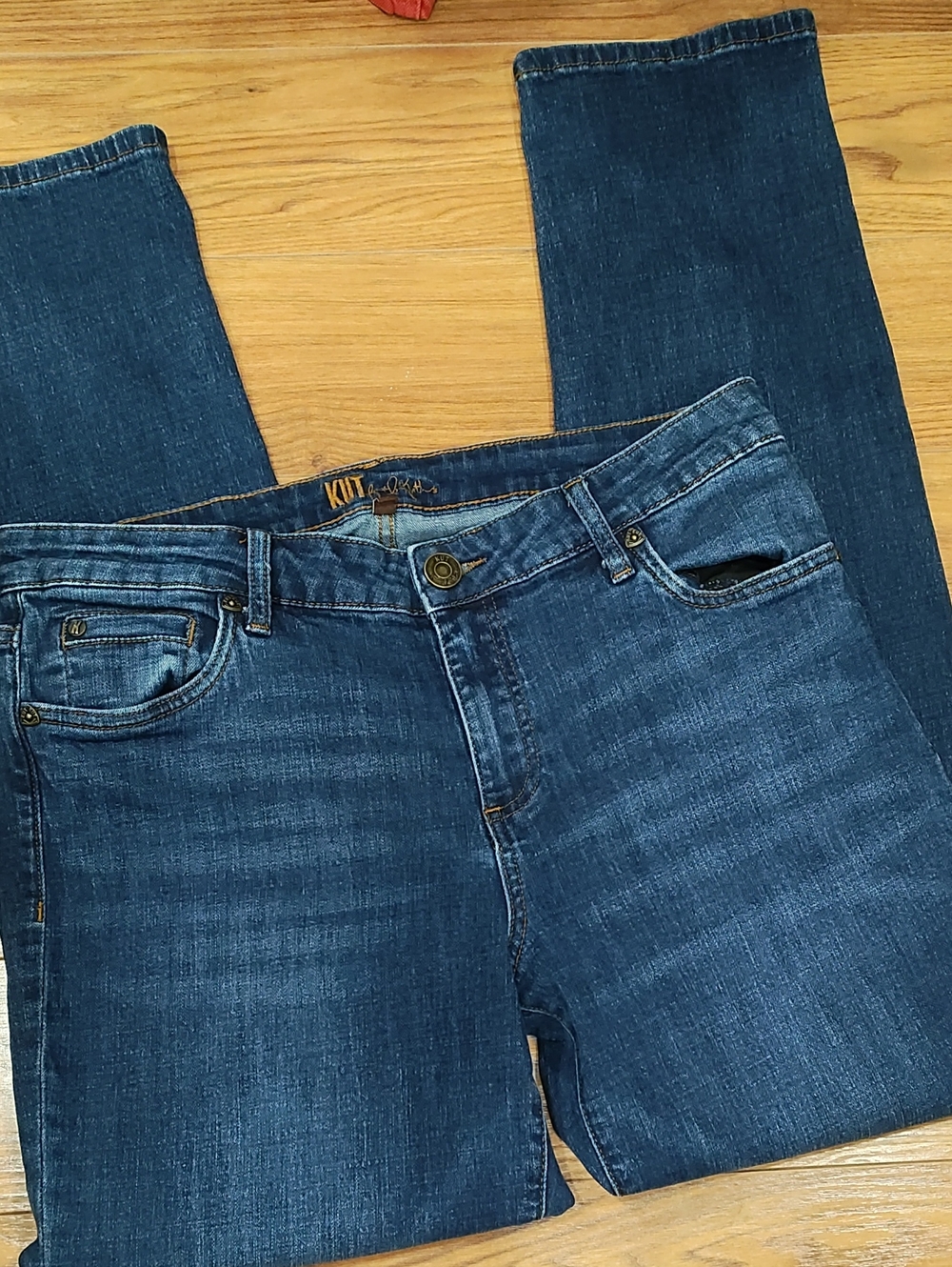 Kut from the Kloth Medium Blue Straight Leg Jeans